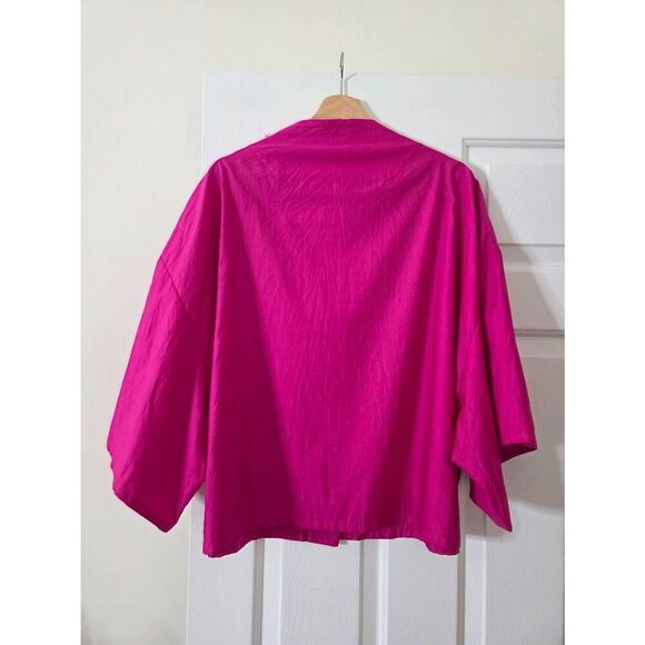 Ozai N Ku Siri Crinkle Funnel Top In Fuchsia Size 2 (L/XL) - Picture 7 of 10